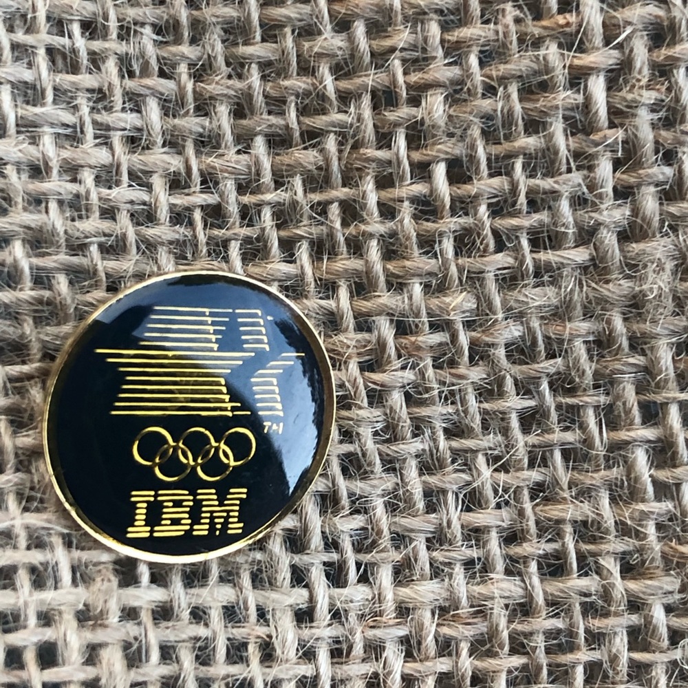 Olympic Pin- Ibm 1984 Sponsor Los Angeles Olympic Games